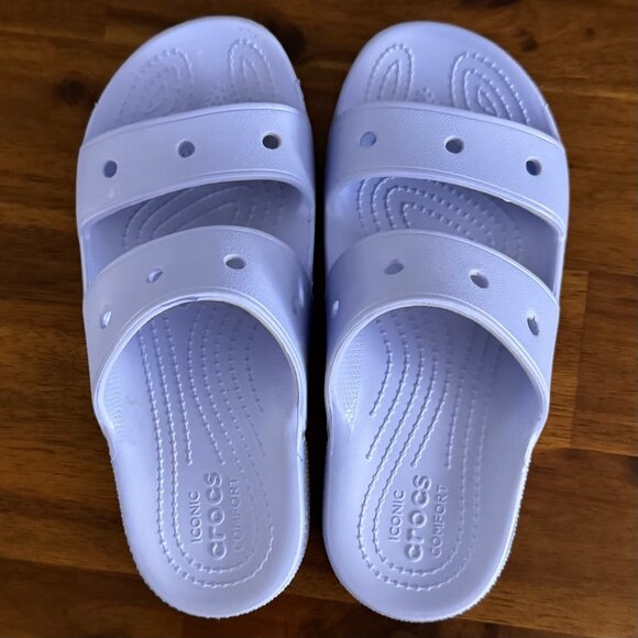 CROCS - Classic Sandal in Moon Jelly (periwinkle/lilac) - Picture 2 of 8